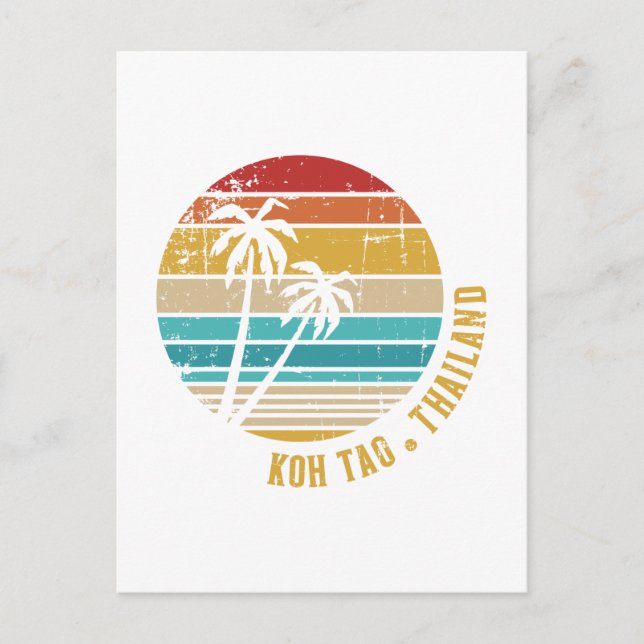 Koh Tao Thailand Postcard (Front)