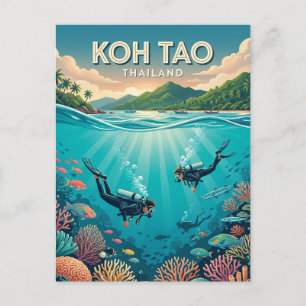 Koh Tao Thailand Postcard