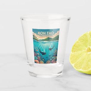 Koh Tao Thailand Shot Glass