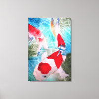 Kohaku Koi II Japanese fish original art