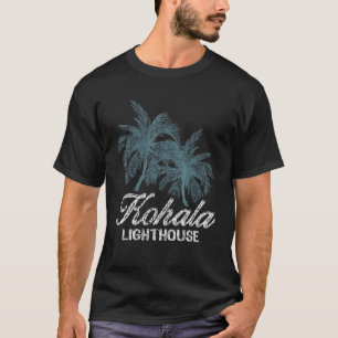 Kohala Lighthouse Hawaii Two Big Palms T-Shirt