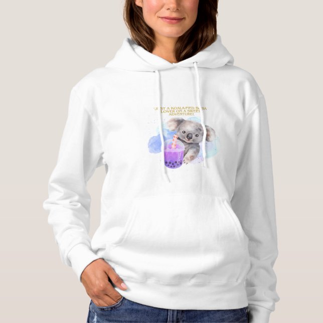 kohala quote - just kohala boba adventure hoodie (Front)