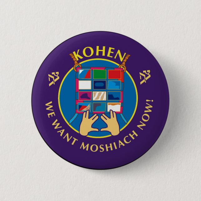 Kohen 2 Inch Round Button (Front)