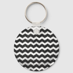 Kohl Black Chevron Pattern Keychain