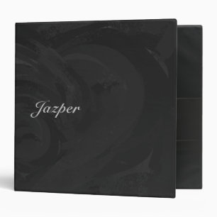 Kohl Black Monogram Personalized Binder