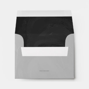 Kohl Black Monogram Personalized Envelopes