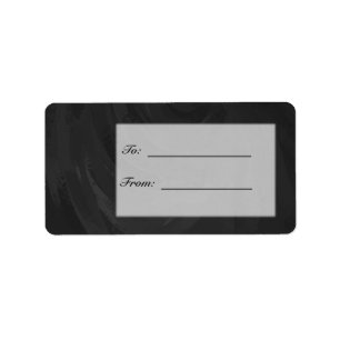 Kohl Black Monogram Personalized Label