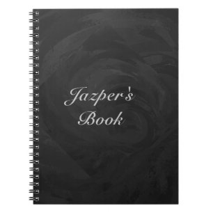 Kohl Black Monogram Personalized Notebook