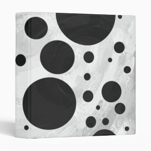 Kohl Black Polka Dot Pattern Binder