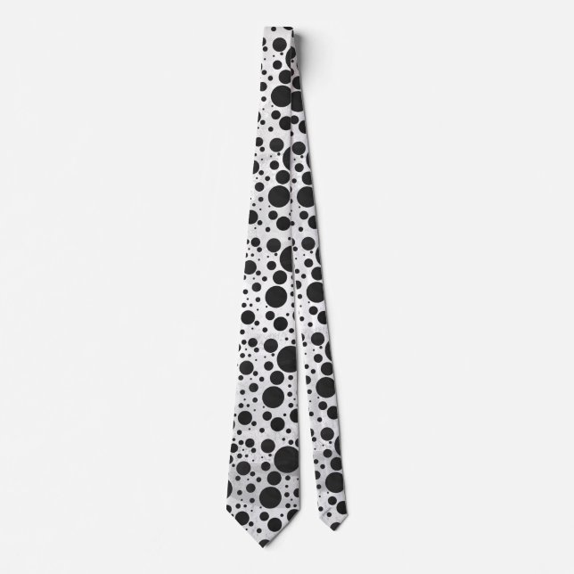 Kohl Black Polka Dot Pattern Tie (Front)