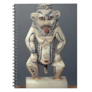 Kohl Pot, depicting the Egyptian household god Bes Notebook