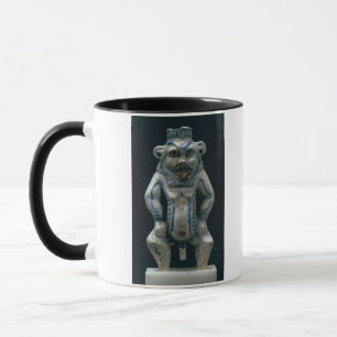 Kohl pot in the form of the god Bes, New Kingdom, Mug