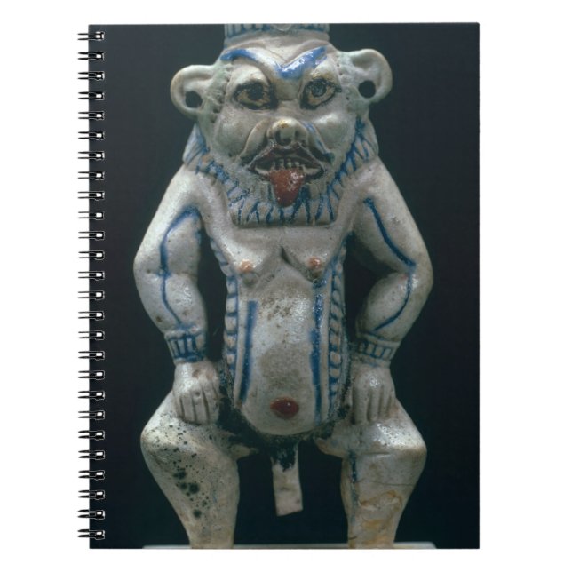 Kohl pot in the form of the god Bes, New Kingdom, Notebook (Front)