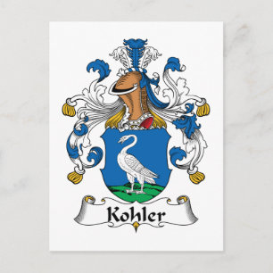 Kohler Family Crest Postcard