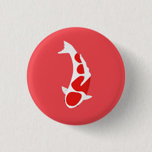 Koi 1 Inch Round Button