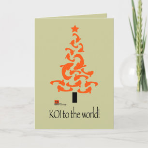 KOI à la carte graphique 2 de Noël du monde