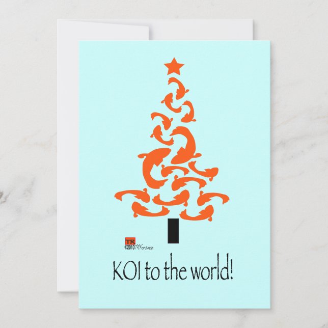 KOI à la fête mondiale de Noël Invitation (Devant)