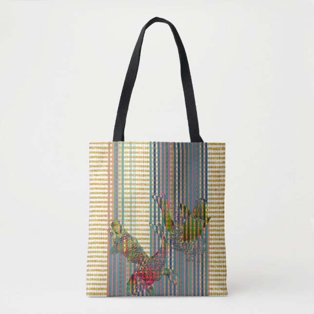 Koi All-Over-Print Tote Bag (Front)