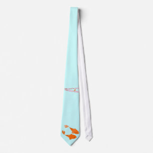 Koi and Sakura Tie