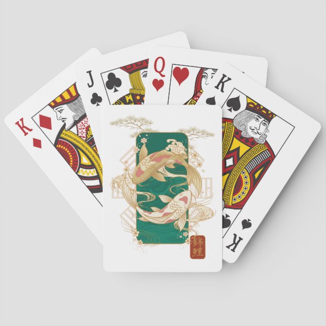 Koi Ascension Playing Cards (Back)