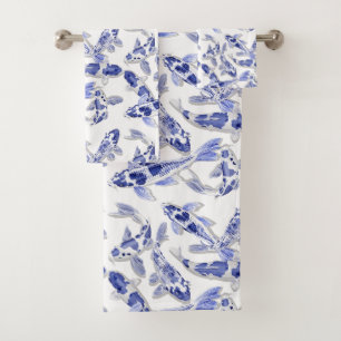 Koi bleu et blanc