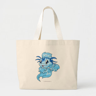 Koi Blue Large Tote Bag