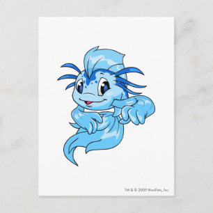 Koi Blue Postcard