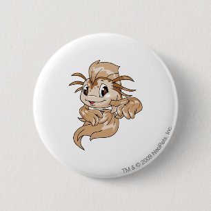 Koi Brown 2 Inch Round Button