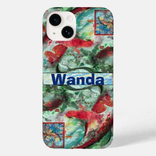 Koi Carp Fish Painting Case-Mate iPhone Case (Back)