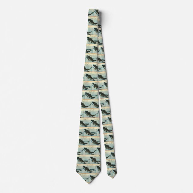 Koi (Carp) - Hiroshige's Japanese Fish Print Tie (Front)