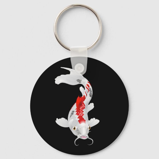 Koi carp oriental fish keychain (Front)