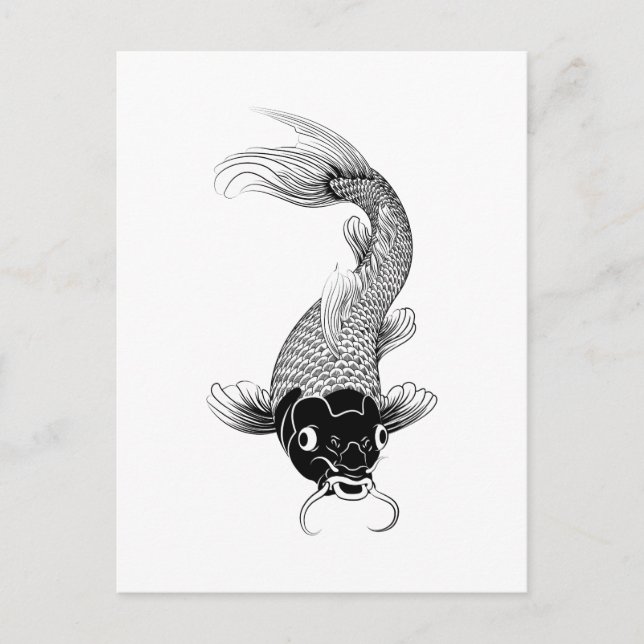 Koi Carp Postcard (Front)