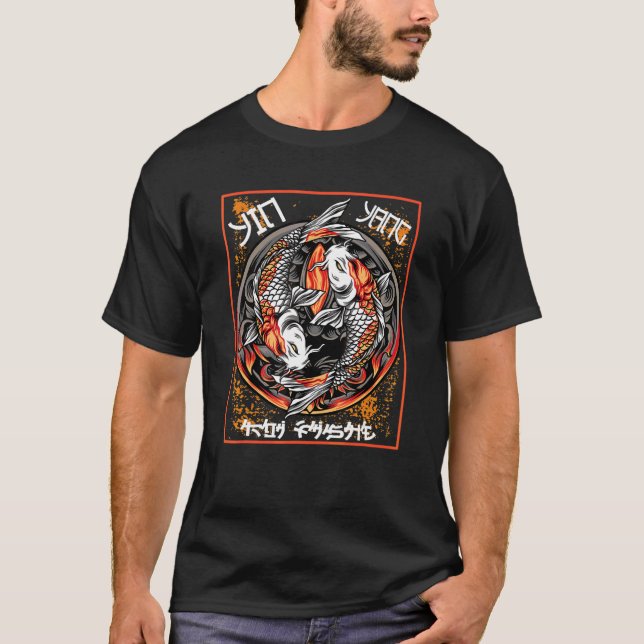 Koi Carp Yin Yang T-Shirt (Front)
