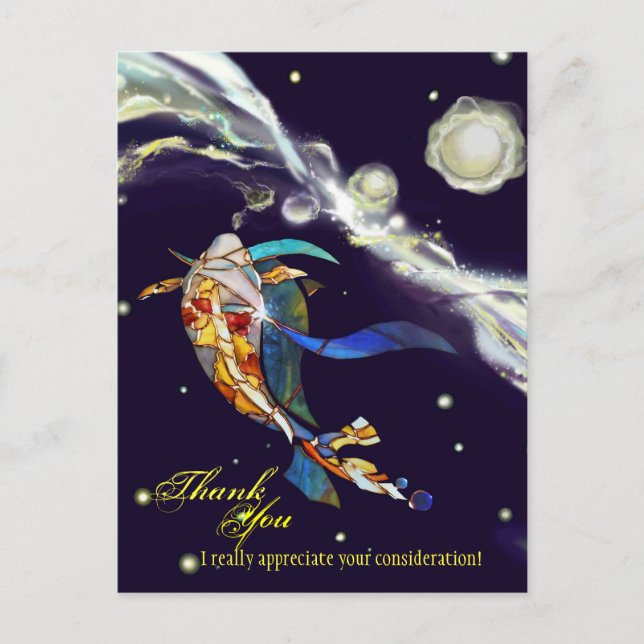 Koi dans Universe Imaginaire Design Merci carte po (Devant)