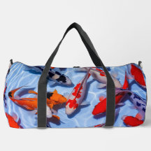 Koi Design coloré Grand sac à double voyage