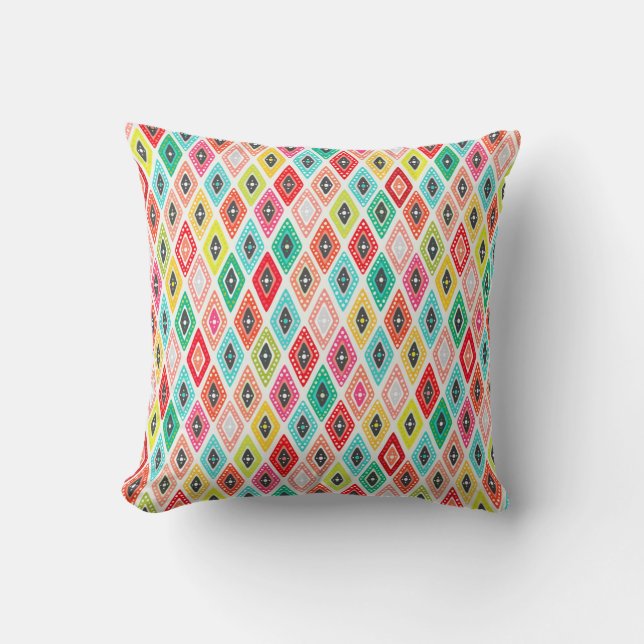 koi diamond throw pillow (Front)