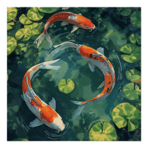 KOI FISH ANIMALS POSTER