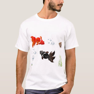  koi fish art, japanese koi, zen decor, underwater T-Shirt