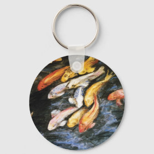 Koi Fish Art Painting Charm Keychains