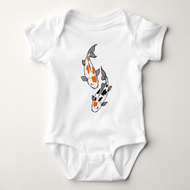 Koi Fish Baby Bodysuit (Front)