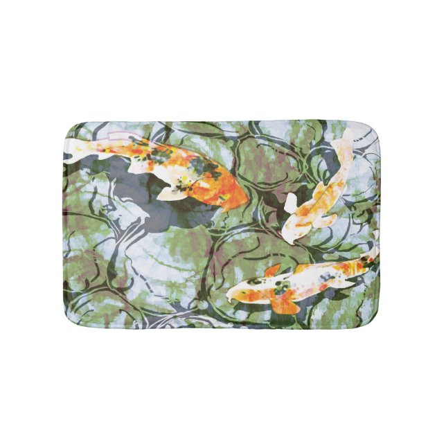 Koi Fish Bath Mat (Front)