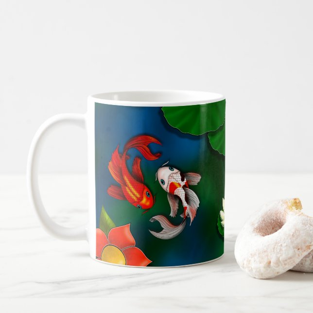 Koi Fish Coffee Mug (With Donut)