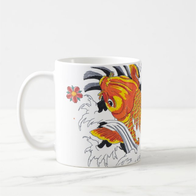Koi fish coffee mug (Left)