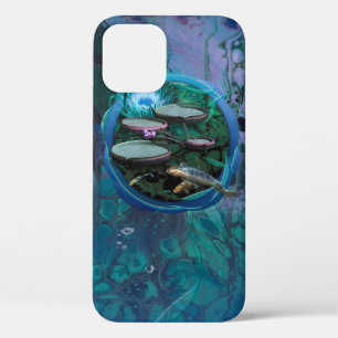 Koi fish & Drangonfly "BORN OF DRAGONFLY" iPhone 12 Case