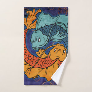 Koi Fish Hand Towel