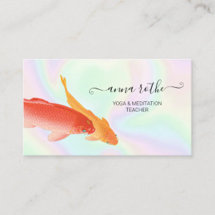 Koi Fish Holographic Business Card