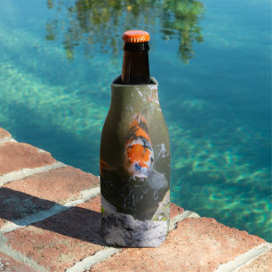 Koi fish in a pond bottle cooler