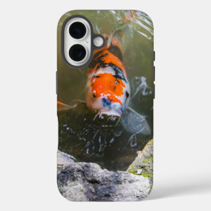 Koi fish in a pond iPhone 16 case