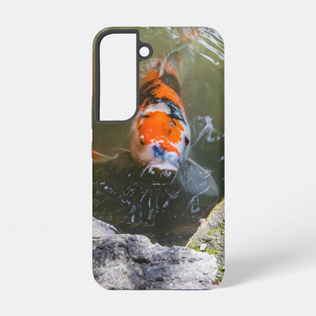 Koi fish in a pond samsung galaxy s22 case (Back)