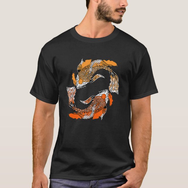 Koi Fish Japanese Carp Nishikigoi Fishing Breeder  T-Shirt (Front)